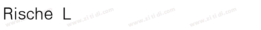 Rische Light字体转换